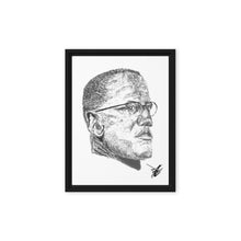 Load image into Gallery viewer, Malcolm X Framed canvas
