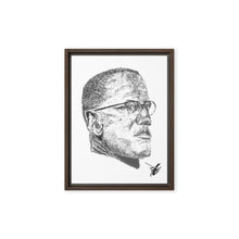 Load image into Gallery viewer, Malcolm X Framed canvas
